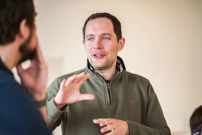 Pitch coaching session for technical teams at VOX Coaching